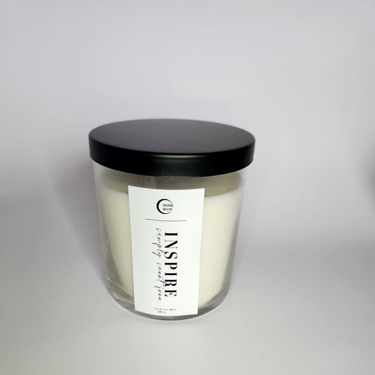 Inspire- 8oz White Soy Candle